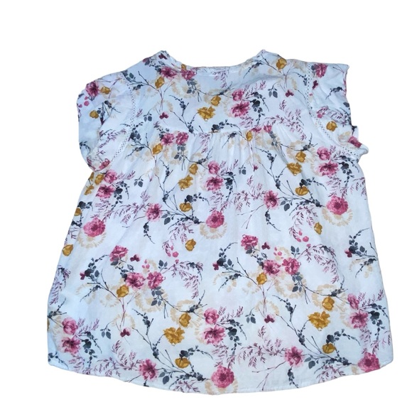 Buffalo David Bitton Floral Multi Color Viscose Top Blouse - Women’s Small - Picture 5 of 10